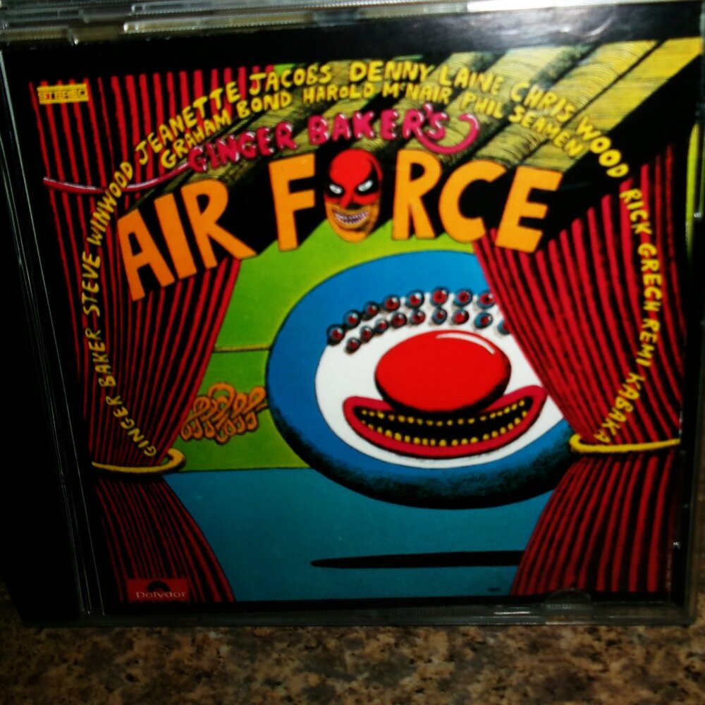 ginger baker airforce 1989 rare cd - drums cream toad winwood afro jazz rock